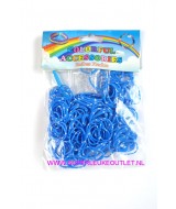 Loom bands blauw wit